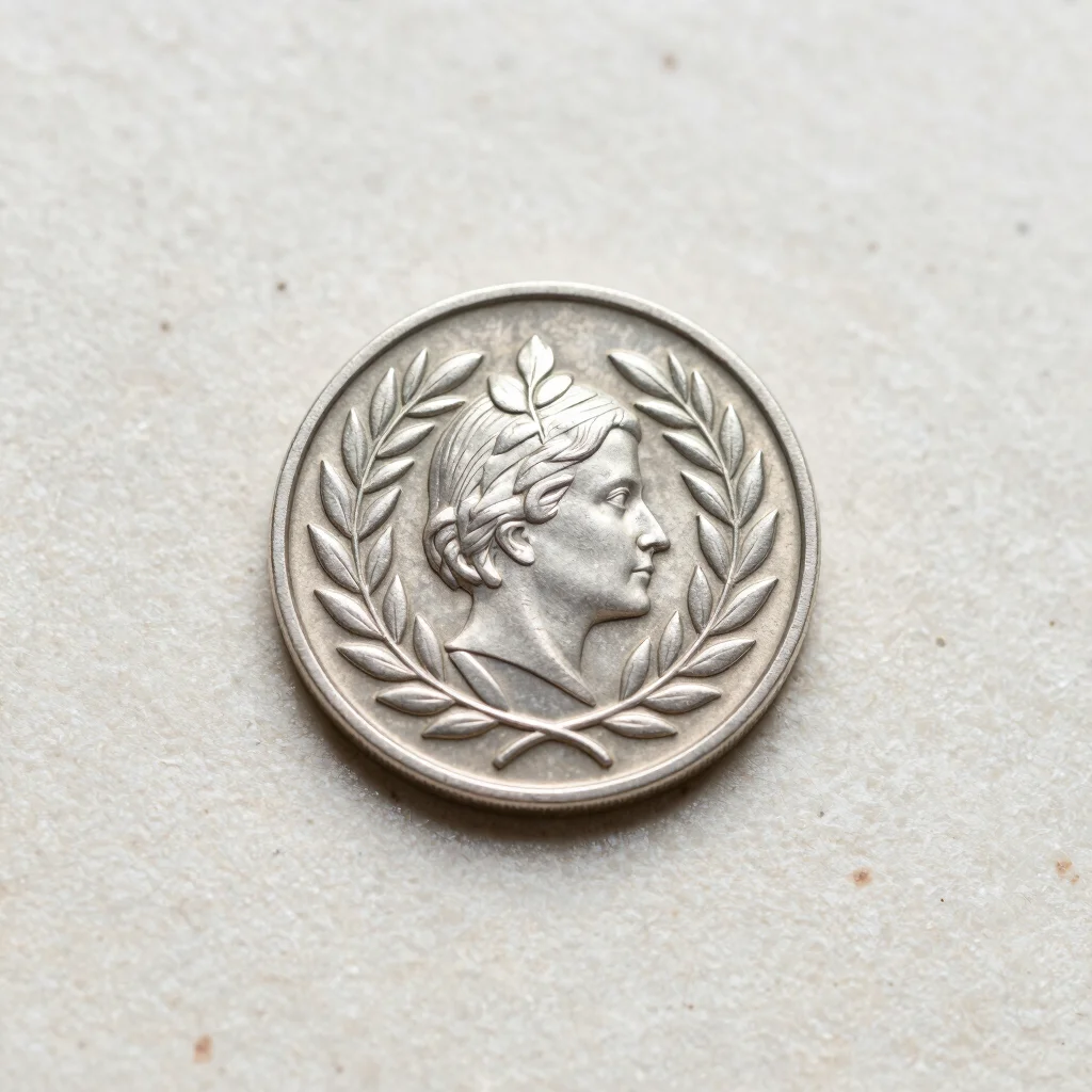 Empress Laurel Coin Pin